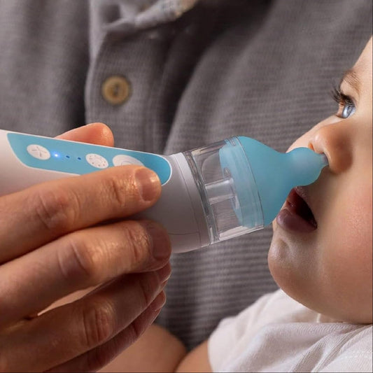 Frida Baby Electric Nosefrida Nasal Aspirator for Baby, Nose Sucker for Baby & Toddler, Upgraded Nasal Aspirator for Congestion + Allergy Relief with 3 Suction Levels, 2 Silicone Tips, USB