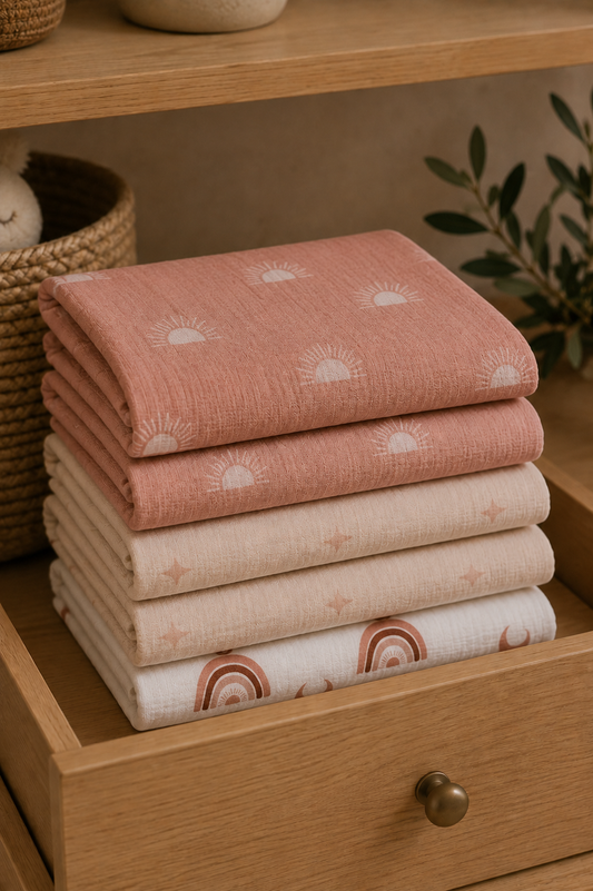 Organic Muslin Swaddle 6-Pack — Sun & Moon